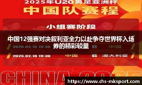 中国12强赛对决叙利亚全力以赴争夺世界杯入场券的精彩较量